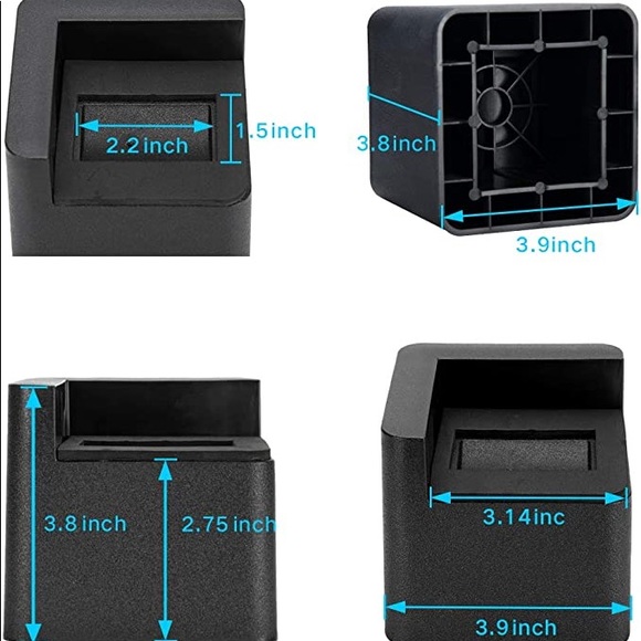 BED/FURNITURE RISERS NWT - Picture 2 of 7